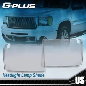 Fit For 2007-2013 GMC Sierra 1500 2500HD 3500HD Clear Headlight Replacement Lens