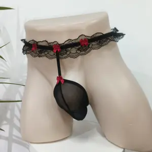 NEXT-LEVEL CONFIDENCE: Lace Detail Men’s Thong