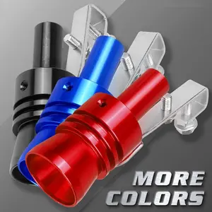 2/4PCS Car Turbo Whistle, for Exhaust Pipe Aluminum Alloy Fit for Exhaust,Universal Exhaust Muffler Turbo Sound,Turbo Whistle Exhaust Roar Simulator,XL Size Car Roar Maker Parts Motorcycle Vehicle Motorbike sticker windshield AutomotiveFFSummitSupply7