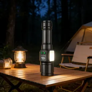 Upgraded Rechargeable Flashlight with Extended Battery Life — Ideal for Home Emergencies and Outdoor Work Tactical Durable