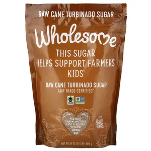 Wholesome Sweeteners Raw Cane Turbinado Sugar, 24 oz (680 g)