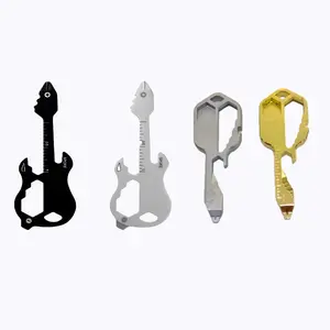 4-Piece Multifunctional Screwdriver Set Portable Multi-Function Stainless Steel Keychain Tool Kit Includes Bottle Opener, Phillips & Flathead Screws