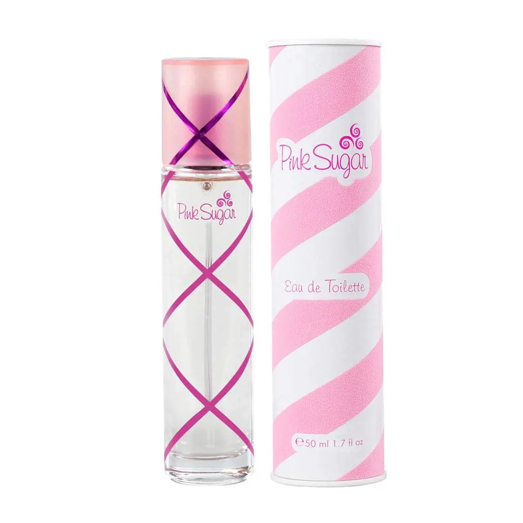 Aquolina Pink Sugar Eau de Toilette Perfume for Women Floral Fruity Scent Notes of Raspberry Cotton Candy Vanilla Sweet Sensual Fragrance 50ml