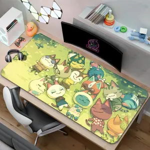 Animal Crossing Cat Villagers Desk Mat  New Horizons Mouse Pad  Desk Decor Gift for Gaming Rooms