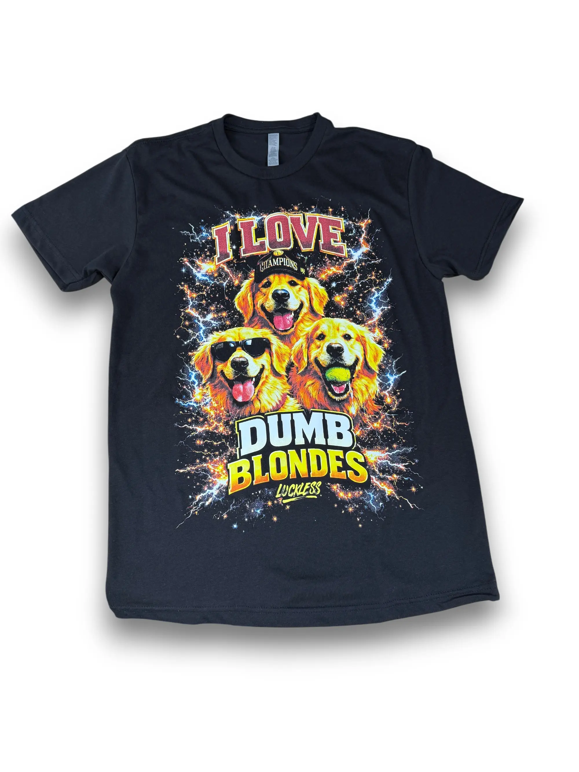 I Love Dumb Blondes | Funny Dog Tee by Luckless Outfitters