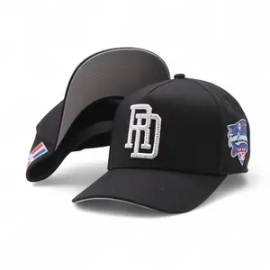 RD Rhinestone Flag and 1844 Patch 5 Panel snapback