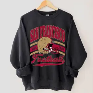 [SALE UP TO 51%] Vintage San Francisco Football Sweatshirt, San Francisco Football T-Shirt, San Francisco Football Hoodie, Sunday Game Day Outfit, Sport Fan Gift, Team Football Shirt For Men, For Women