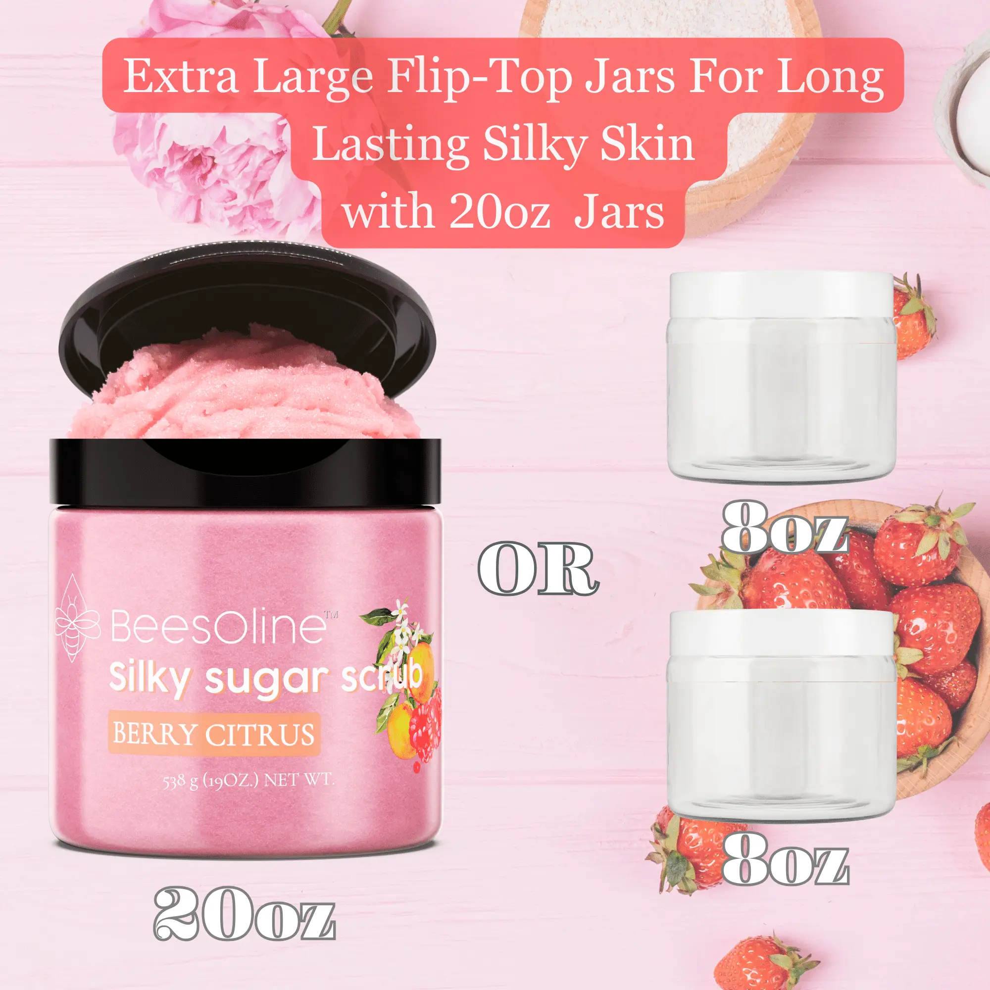 BeesOline Berry Citrus Silky Sugar Scrub Body Care