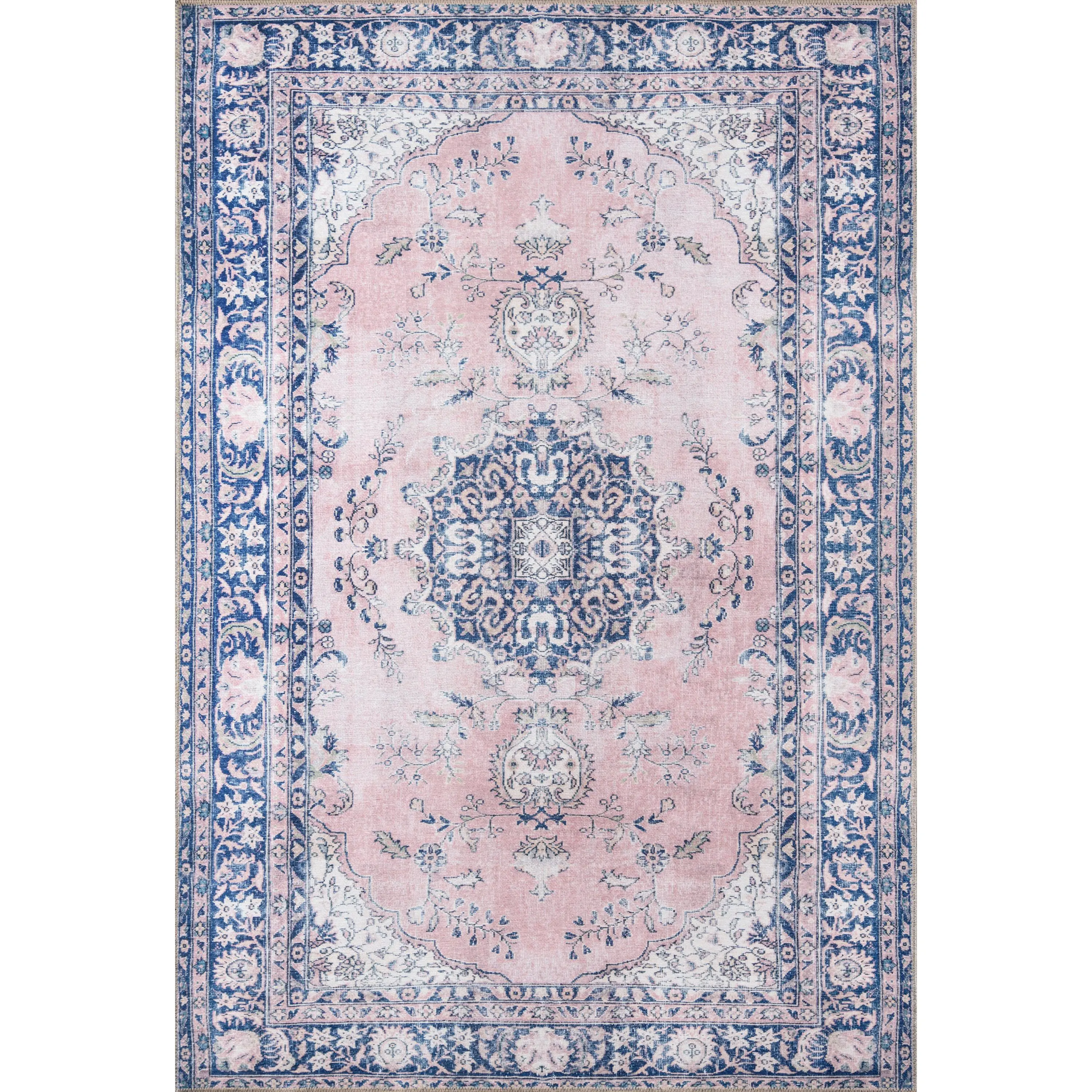 Momeni Afshar AFS30 Pink Traditional Machine Made Rug