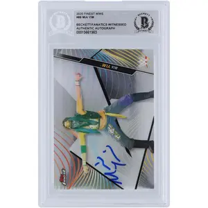 Mia Yim WWE Autographed 2020 Topps Finest #88 Beckett Fanatics Witnessed Authenticated Card - Fanatics Authentic Certified