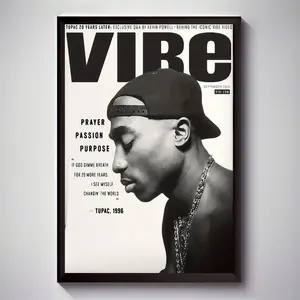 [Inspirational Tupac Wall Art] 1pc Inspirational Tupac "Prayer Passion Purpose" Quote Canvas Wall Art Poster - Frameless, Modern & Contemporary Style, Ideal for Living Room, Bedroom, Office, Restaurant, Bar Decor, Perfect Gift, Wall Decor