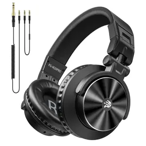 Studio Monitor Headphones with 50mm Professional Drivers – Wired Over-Ear Stereo Headphones for Recording, Mixing, Podcast, DJ, Guitar, and Keyboard, 1/4" to 3.5mm Audio Jack