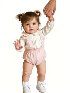 26 Inch Big Reborn Toddler Baby Doll Princess Girl Realistic Newborn Doll Silicone Soft Vinyl Real Looking Reborn Baby Doll Toy Lifelike Set for Kids Age 3+
