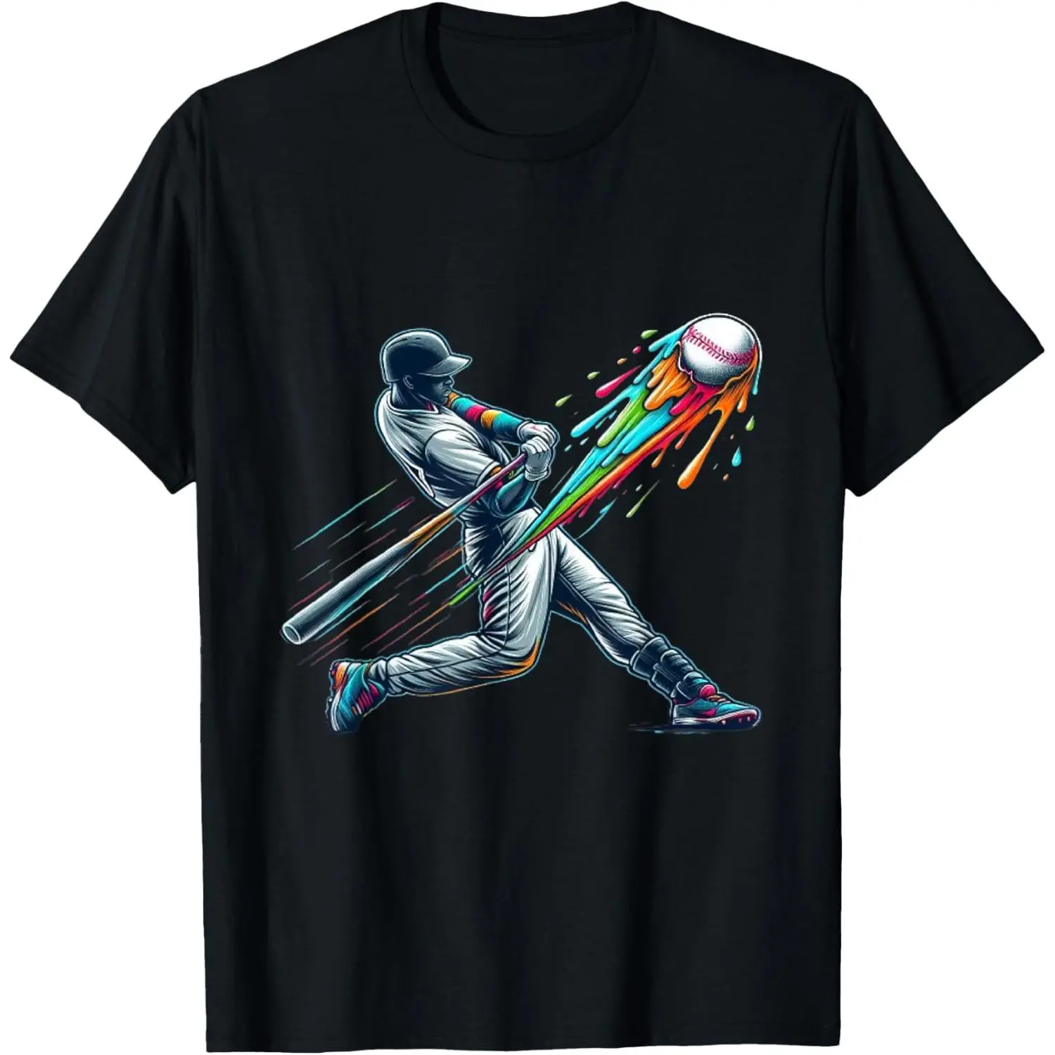 Baseball Player Drip T-Shirt Graphic tees