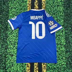 25-26 Away Blue No.10 Mbappe Short sleeve Soccer Jersey