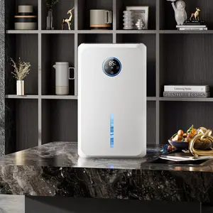 Home Dehumidifier, 75 oz.Tank Capacity, Silent Dehumidifierfor Bathroom, Bedroom, Basement, RV with Timer Settings,Auto Off, Digital Display, Remote Controls