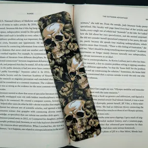 Skull Bookmark - 3d Textured Skull Bookmark