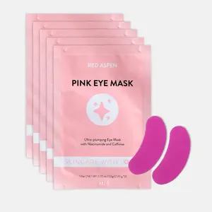 Red Aspen Pink Eye Masks  ✨ 5-Pack Ultra-Firming & Depuffing Treatment | Caffeine + Niacinamide + Anti-Aging Peptide for Youthful Eyes