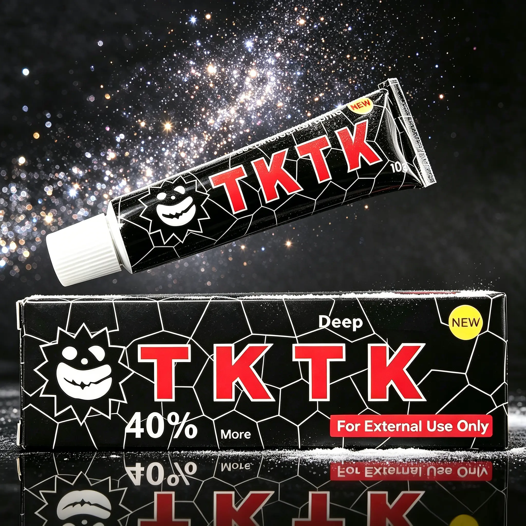 TKTX 40% Numbing Cream - Fast-Acting Topical Pain Relief for Tattoos, Piercings - Gentle, Lightweight for All Skin Types - 10g, Strip Packaging, Portable, Travel Size