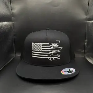 Hunters Flag SnapBack Hat with American Flag