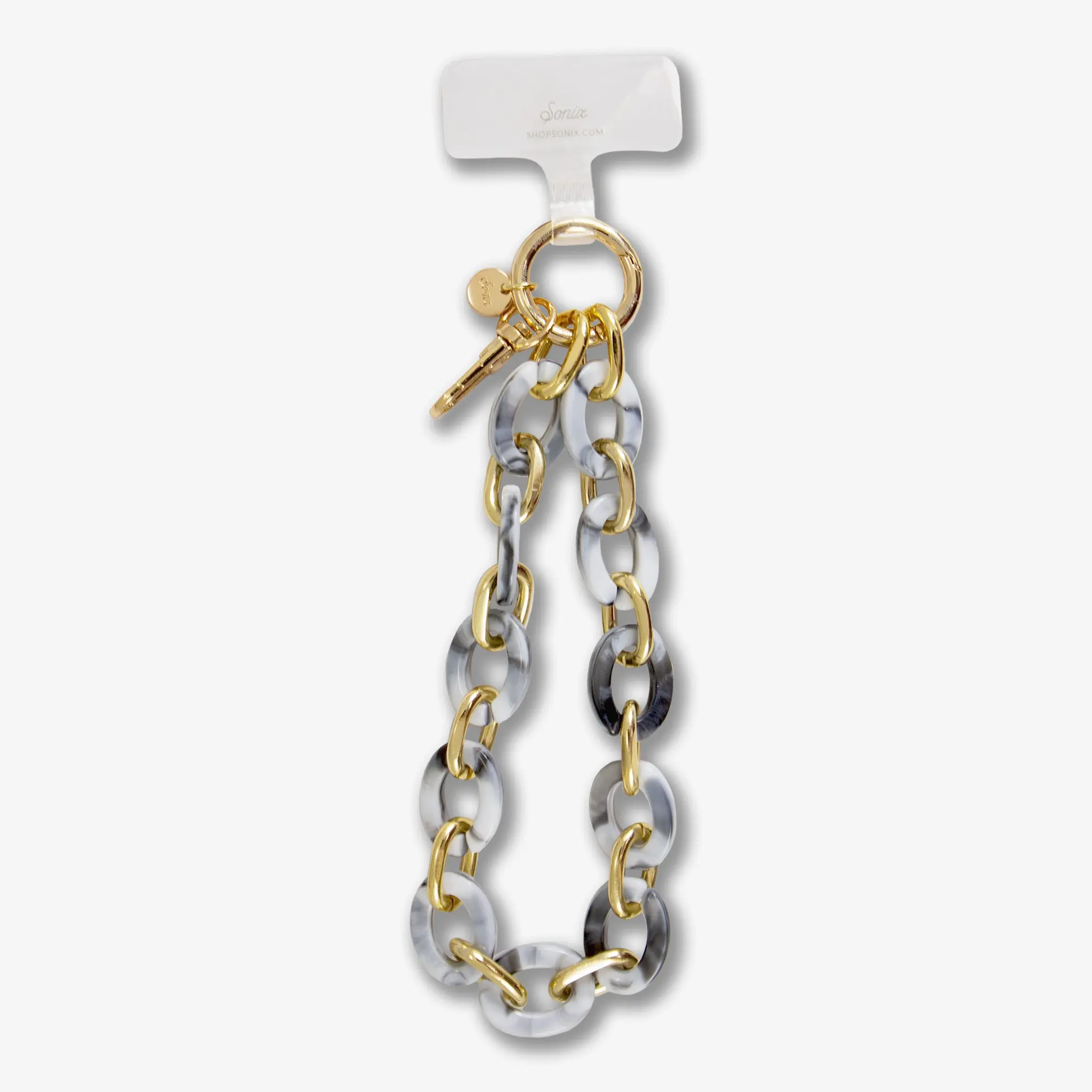 Grey Marble Chain Phone Wristlet Grey Marble Chain Phone Wristlet