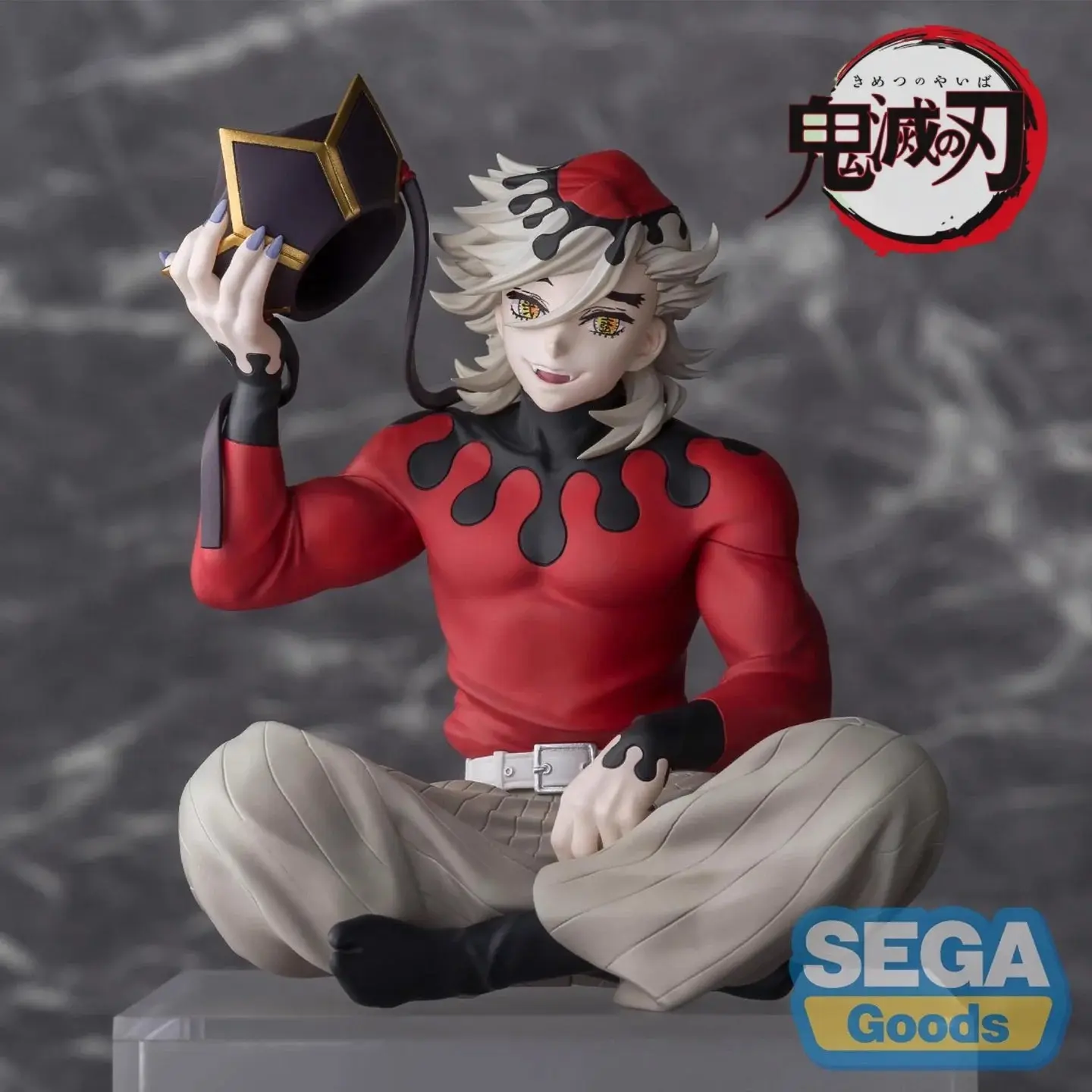 SEGA PM Demon Slayer – Doma Upper Moon Two Hat Tip Sitting Cup Noodle Lid Ver. Figure Anime PVC Figurine Collectible Display Statue
