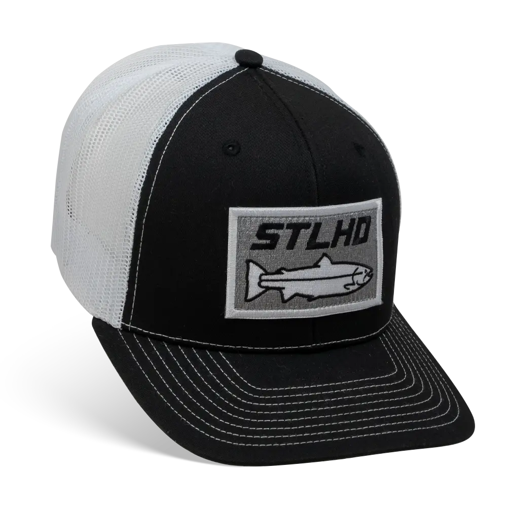 STLHD Winter Ice Black/White Trucker Snapback Hat