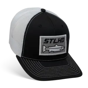 STLHD Winter Ice Black/White Trucker Snapback Hat