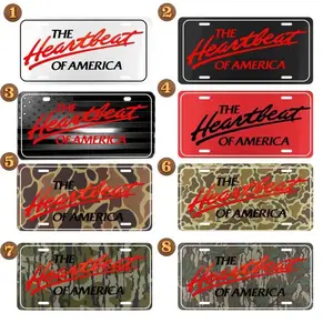 Chevy The Heartbeat Of America Camo Collection Vanity Plate, Truck License Plate, Car Truck Tags, Tag for Car, Hunting Gifts for Him