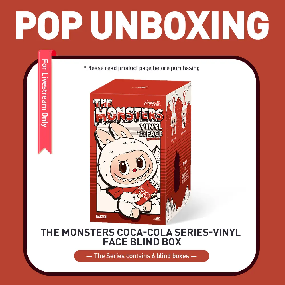 unboxing - THE MONSTERS COCA-COLA SERIES-Vinyl Face Blind Box