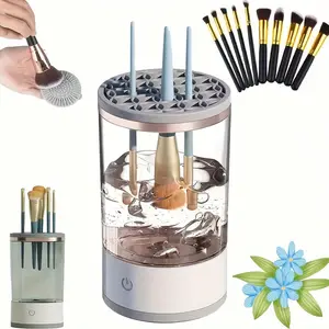 Electric Makeup Brush Cleaner, All - in - One Makeup Brush Cleaning Machine, Ultra - fast Electric Spinning Cleaner for Most Sized Brushes, Perfect Gift for Women