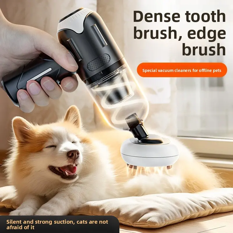 Pet hair vacuum cleaner, ideal for removing cat and dog hair, automatic wireless dustbuster for bed and carpet cleaning