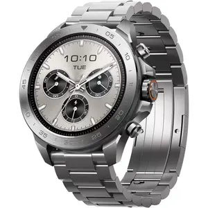 mibro GS Explorer S Military Smartwatch with Full Titanium, Support Offline Maps, 1.32" AMOLED, Dual Band GPS and 20-Day Battery, 10ATM Sport Watch for Outdoor Adventure, Hiking, Freediving Diamond