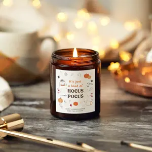 Hocus Pocus Halloween Decoration Candle, Scented Apothecary Candle