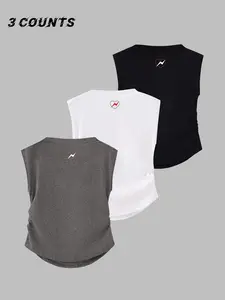 Women's Slim-Fit Sleeveless Crop Top, Heart Print Back Design, Casual Summer & Fall Fashion, Perfect for Ladies & Kids