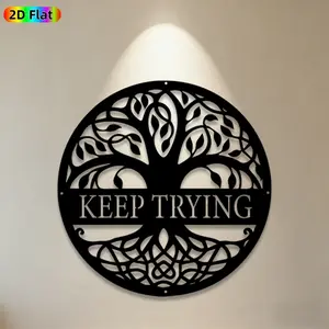 1pc Tree of Life Metal Wall Art, Intricate Tree of Life Statue Mural, Ideal Gift for New Year, Easter, Inspirational Decor Enthusiasts, Weather-Resistant Metal Wall Decor Wall Sculptures, Perfect for Home Wall & Garden Fence Decor Enthusiasts