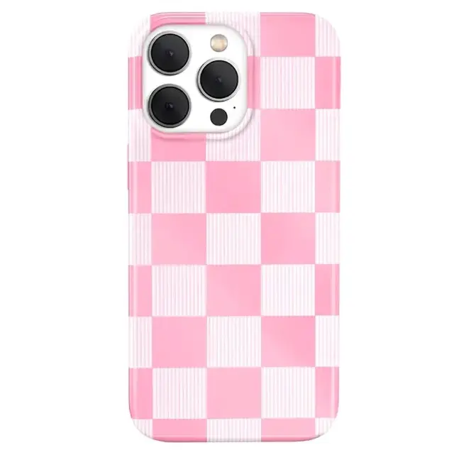 Velvet Caviar Nude/Mocha/Pink Vibe Checker iPhone Case – Cute, Trendy & Stylish Phone Cases for iPhone