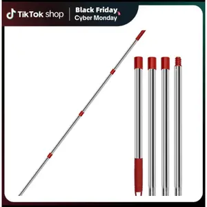 Mop Handle Replacement,4 Section Compatible with O-Cedar Spin Mop Refills and Brooms O Ceda