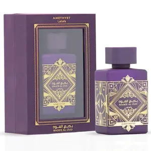 Lattafa Bade'e Al Oud Amethyst Eau de Parfum Long-Lasting Fragrance for Unisex, 3.40 Ounce / 100 ml