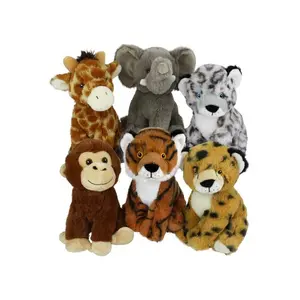 Multipet Eco Safari Animal Plush Dog Toy Assrt. 8"