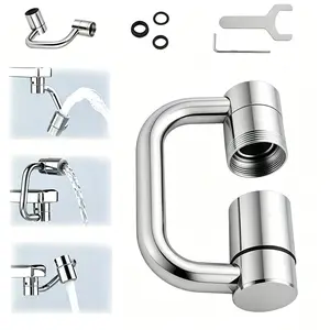 Rotatable Faucet Aerator Extender，2 Mode Splash Proof Sink Faucet Sprayer for Kitchen & Bathroom，Convenient Home Essentials