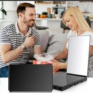 Portable Three-Fold Shaving Mirror, 360 Degree Adjustable Tri-Fold Mirror, High Definition Mirror, Multi-Use Makeup Hair Door Mirror