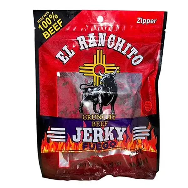 [NEW 2026!!!] FUEGO El Ranchito Crunchy Beef Jerky Net Wt. 2 oz