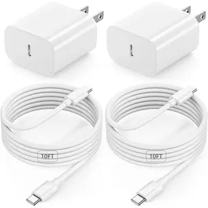 10FT iPad Charger Fast Charging Cord, 2Pack 20W USB C Fast Charger with 10 ft Long Charging Cable for iPad 10th/11th(A16) Generation, iPad Pro 13/12.9/11 inch, iPad Air 11/13 inch/4th/5th, iPad mini