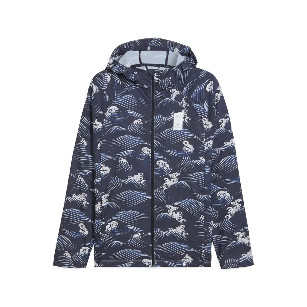 PUMA Mens X Saysky Graphic Jacket Athletic Outerwear Casual - Blue