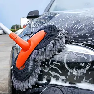 Double Head 360 Degree Rotating Car Wash Brush, Car Cleaning Brush, Car Wash Tool, Professional Car Cleaning Tool, Car Detailing Brushes, Home Care Supplies