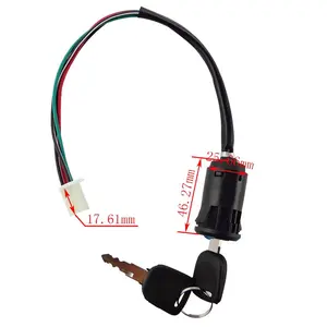 Motorcycle Ignition Switch for 50cc 70cc 90cc 110cc 125cc 150cc Go Kart ATV Buggy Quad Dirt Bike Pocket Bike Moped TaoTao SUNL Kazuma Tank Roketa Sunl Baja Alien Motors Red Cat Wahoo BMX Import Group