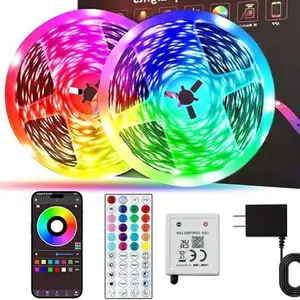 100FT Led Strip Lights Smart Led Light Strip Work with Alexa & Google Assistant RGB Music Sync Color Changing Led Light for Bedroom Decors