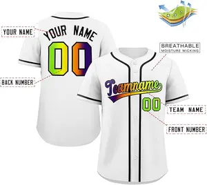Custom Baseball Jersey Stitched Personalized Baseball Shirts Sports Uniform for Men Women Boy