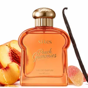 Sttes Perfume Peach Gummies Eau de Parfum, Long Lasting Women's Perfume with Sweet Peach Nectarine Vanilla Fruit Gummies & Jasmine Scent, Gourmand Fragrance Gift for Women, 100ml / 3.4 Fl Oz